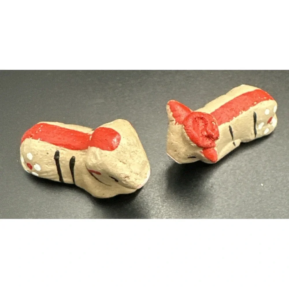South American Mexican Folk Art Nativity Set Clay Pottery Handmade 11 pc 2